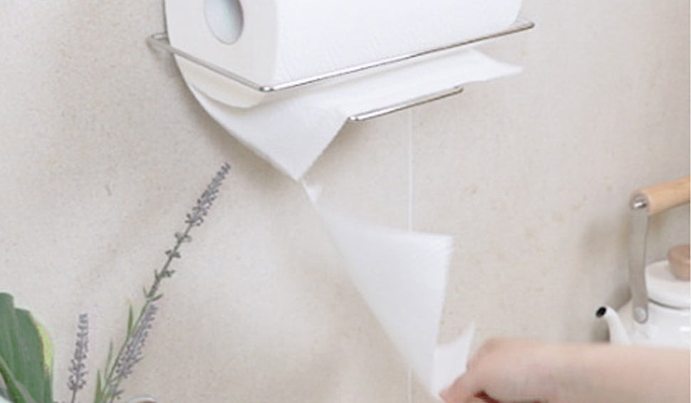 Kitchen Towel Holder Adhesive Stainless Steel Rack