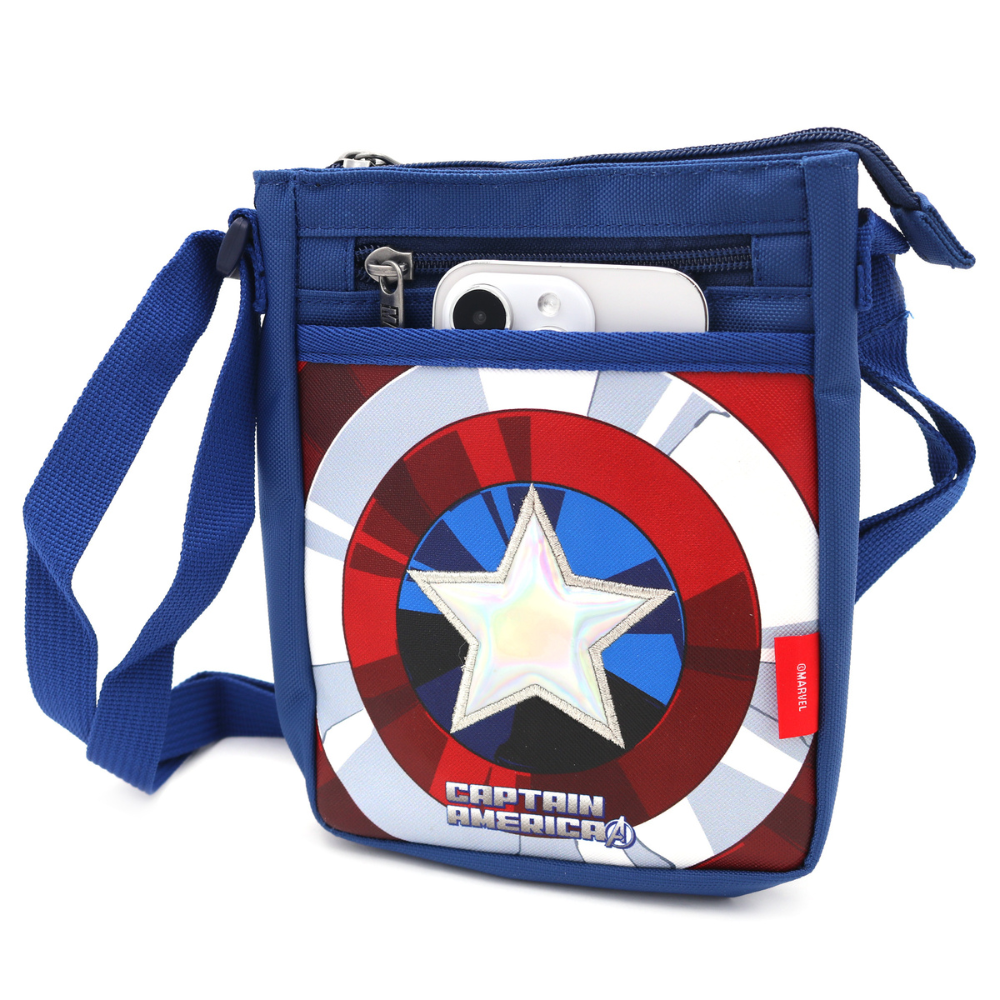 Captain America Shield Phone Crossbody Bag