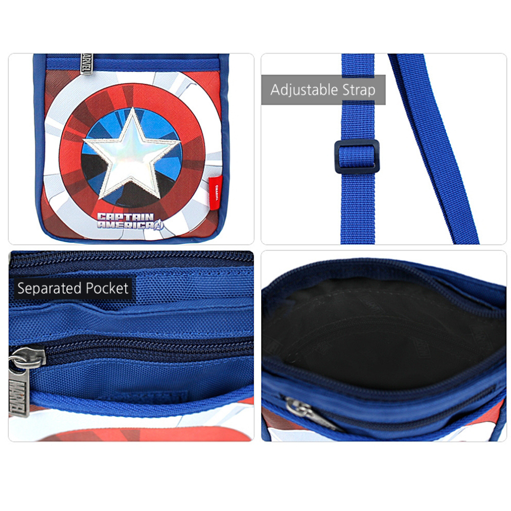 Captain America Shield Phone Crossbody Bag