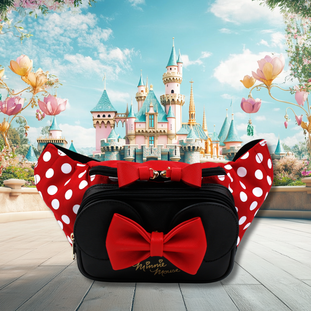 Minnie Mouse Ribbon Fanny Pack Waist Bag, XL