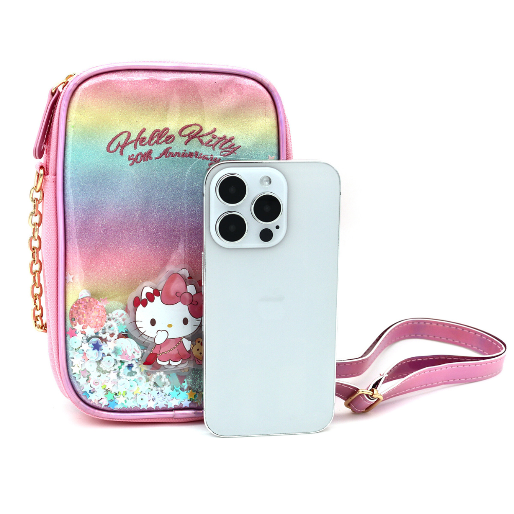 Hello Kitty Bling Cell Phone Cross Bag 50th Aniverserty