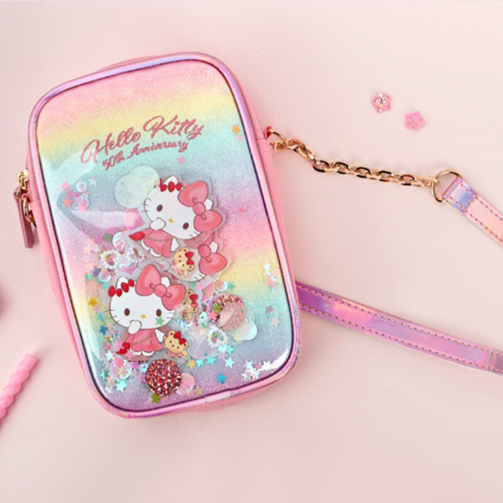 Hello Kitty Bling Cell Phone Cross Bag 50th Aniverserty