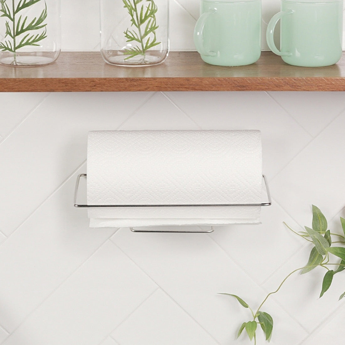 Kitchen Towel Holder Adhesive Stainless Steel Rack