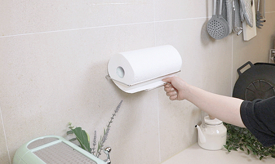 Kitchen Towel Holder Adhesive Stainless Steel Rack