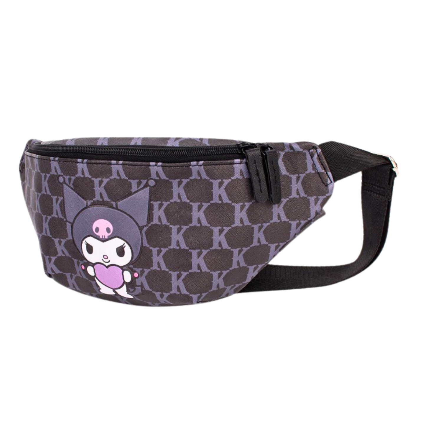 Kuromi Pattern Hip Sack Bag