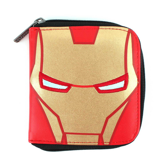 Iron-Man Face Hero Zipper Wallet