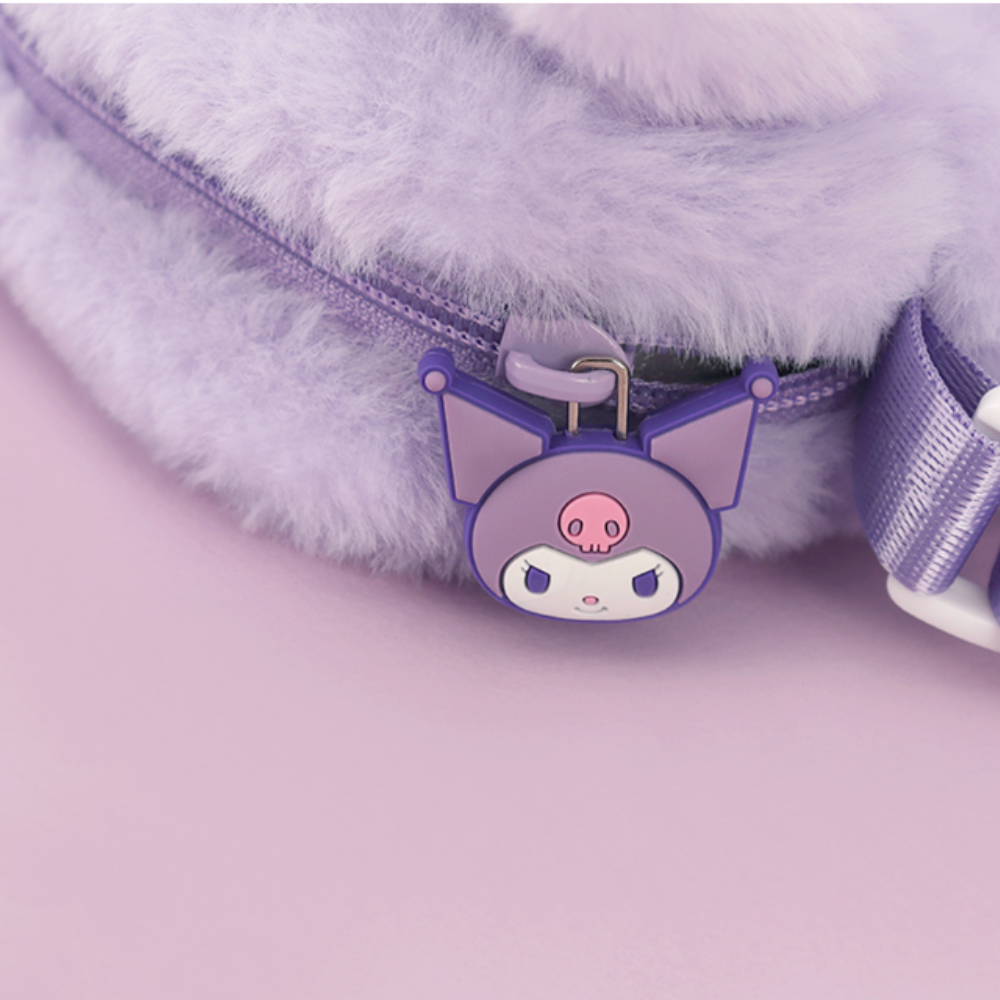 Kuromi Pom Pom Cross Bag – Cute, Lightweight & Perfect for Daily Use