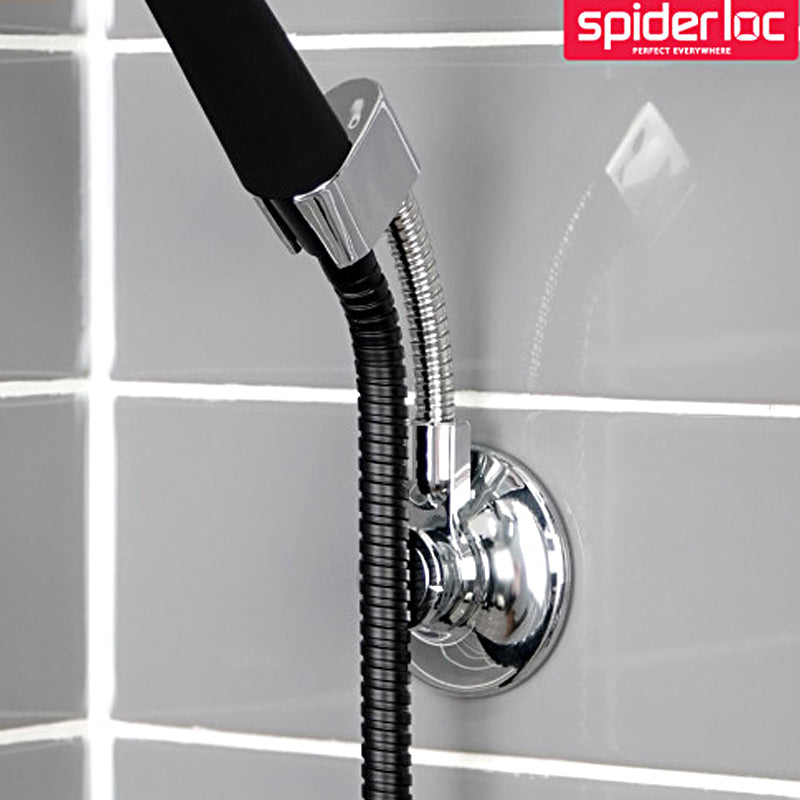 [Spiderloc] Vacuum Suction Shower Head Holder - Angle Adjustable, No Drill